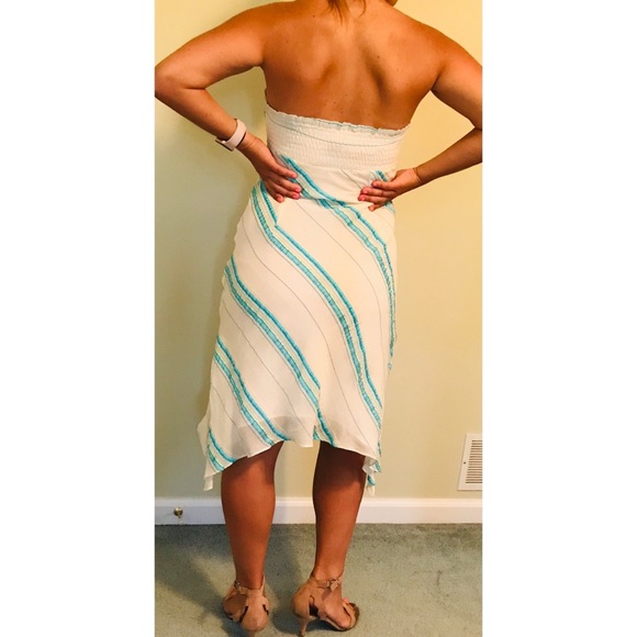 Feminine, Stripe, Keyhole/ Halter Dress - Picture 2 of 5